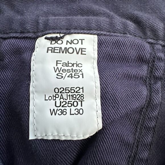 Tyndale ~ Navy Chino Pants ~ FRC Flame Resistant Clothing ~ size 36/30 - Picture 10 of 10